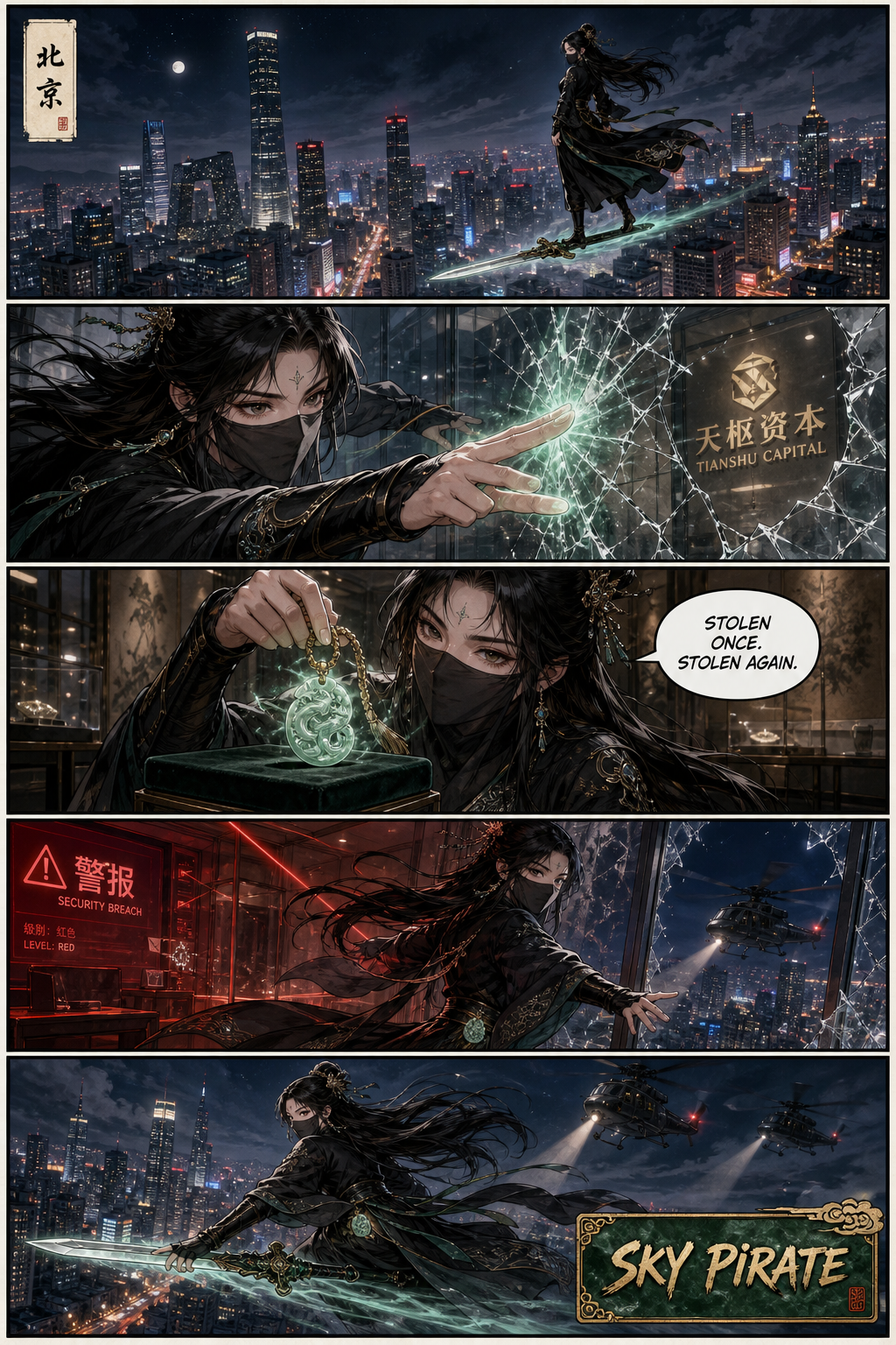 Sky Pirate — community sample published on Manhua Creator
